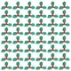 thumbnail image 1 of 100 hojas de acebo navideñas con bayas para decoración de fiestas, apliques de tela para manualidades, 1 of 7
