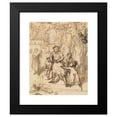 thumbnail image 2 of William Mulready 20x24 Black Modern Framed Museum Art Print Titled - The Fight Interrupted, 2 of 5