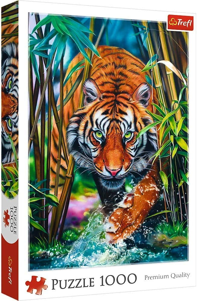 Puzzle Tiger and Skull Puzzle 1000 Piece 29.5x19.7 Inches 
