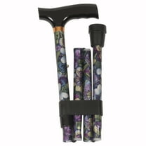 PCP Folding Cane, Fritz Handle Grip, Lightweight Adjustable Aluminum Shaft, Butterfly Pattern,