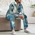 thumbnail image 7 of Naloa Cloud Sunshine Puppy Men’s Pajamas Set - Long Sleeve Button Down Sleep Shirt and Pajama Bottoms Sleepwear Set-Large, 7 of 7
