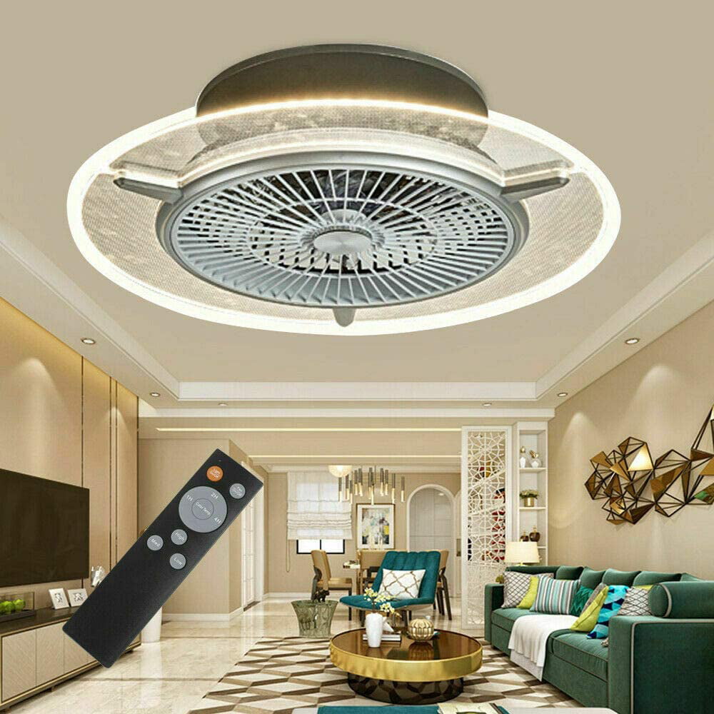 Details about   48W Ceiling Fan Light Modern LED Chandelier With Remote Control & Silent Motor 