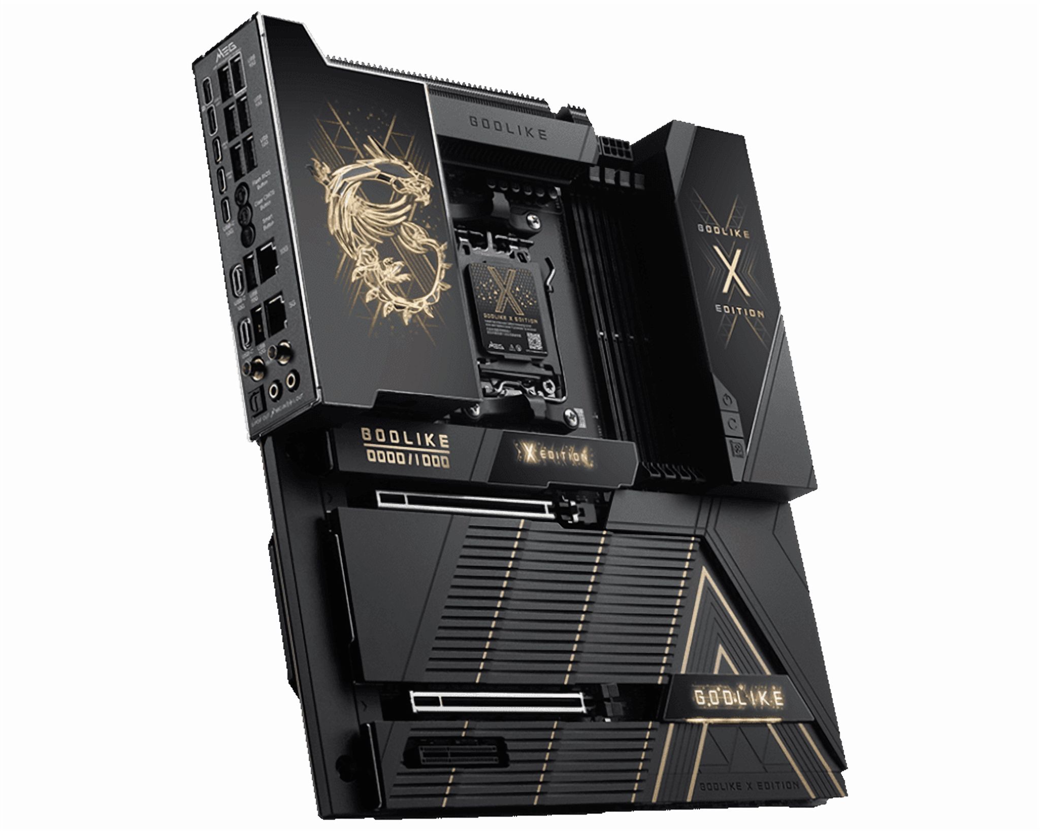MSI MEG X870E GODLIKE X EDITION AM5 AMD X870E PCIe 5.0/4.0 USB 40/20/10/5Gbps Type C/A Wi-Fi 7 E-ATX Motherboard
