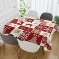 thumbnail image 5 of BZSMCE Square Tablecloth Red Christmas Printing Pattern Tableclothes, 5 of 9