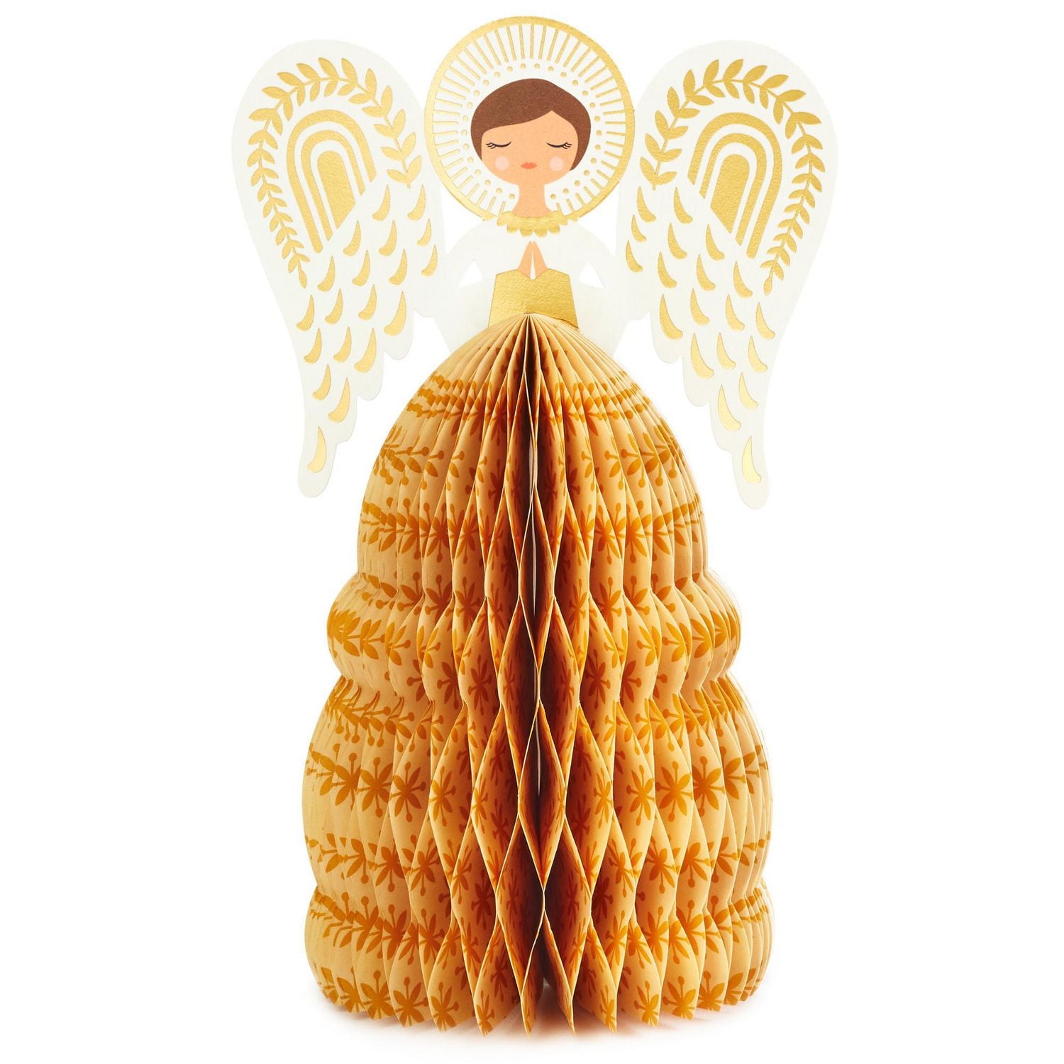Hallmark Paper Wonder Displayable Pop Up Honeycomb Christmas Card (Angel)