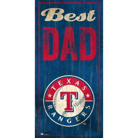 Texas Rangers 6'' x 12'' Best Dad Sign - No Size