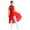 Red, variant on Raenseen Kids Girls Shiny Lyrical Dance Dress Sleeveless Ballet Leotard with Skirt Modern Contemporary Dance Dress Red 6