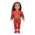 thumbnail image 7 of AlevRam 18-inch Doll Christmas Outfits 5-Pack, Santa & Reindeer Print, Long Sleeve & Pants, Holiday Costume Set for 18" Dolls, 7 of 7
