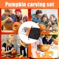 thumbnail image 7 of Tumao Halloween Pumpkin Carving Kit - 24 Pcs Stainless Steel Pumpkin Carving Knife Sets with Stencils & Storage Bucket for Halloween, 7 of 7