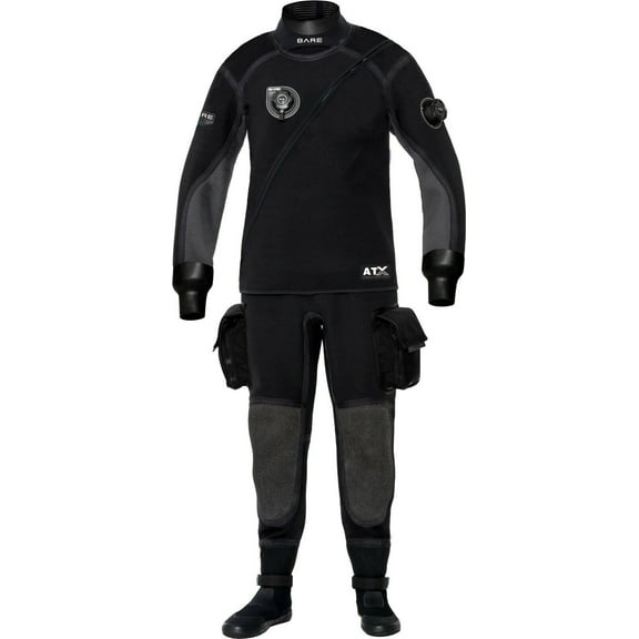 Bare Sentry Tech Dry Suit, Mens, Black - S