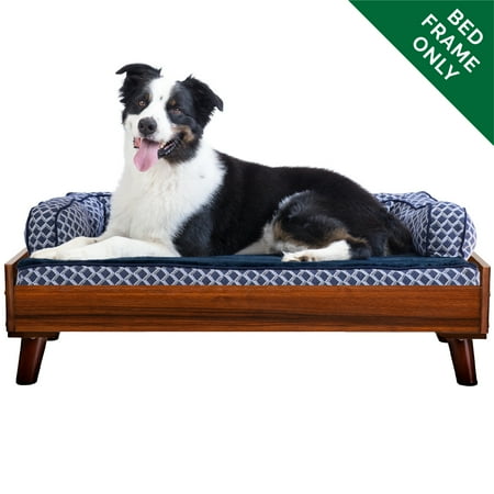 UPC: 0842229113358 | FurHaven Pet Products Bed Frame for Pet Beds – Walnut  Large
