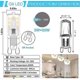 thumbnail image 3 of G9 Led Bulbs, 3w/300lm Warm White 3000k, 14 X 2835smd, G9 Led Bulb Light, 3 of 5