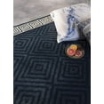 thumbnail image 3 of Furnish My Place Outdoor Collection Geometric Area Rug - 2 ft. x 3 ft. Navy, Contemporary Style Water Proof Rug for Garden, Bedroom, Patio, Balcony, 3 of 7