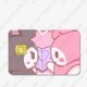 thumbnail image 1 of Hello Kittys-pegatina de tarjeta de débito y crédito, calcomanía de Anime Sanrios Diy, Kirby, impermeable, póker, película adhesiva, piel para Chip grande y pequeño, 1 of 4