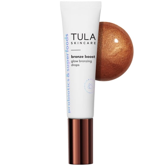 TULA Skin Care Bronze Boost Glow Bronzing Drops - Provides Natural Glow, 1 Fl Oz.
