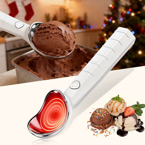 Quick heating ice cream scoop, lightweight USB rechargeable electric scoop, suitable for hard ice cream,with IP67 waterproof rating, suitable for use by the
