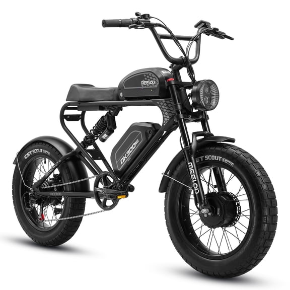 40Ah 48V Dual-Battery Electric Bike for Adults, 2400W Peak Motor, 20x4 Fat Tire E-Bike, 35MPH Speed, 90–150 Mile Range, Full Suspension, All-Terrain Ebike with APP Find/Track