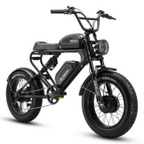 40Ah 48V Dual-Battery Electric Bike for Adults, 2400W Peak Motor, 20x4 Fat Tire E-Bike, 35MPH Speed, 90–150 Mile Range, Full Suspension, All-Terrain Ebike with APP Find/Track