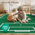 thumbnail image 4 of ODIKA 8'x10' Washable Area Rug Durable, Non-Slip Doormat Ground Door Championship Markings Arcs Soccer Field Themed for Living Room, Under Sectional, Family, 4 of 7