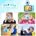thumbnail image 4 of PURULU Kids Camera with 180° Flip-up Lens for Selfie & Video, HD Digital Video Cameras for Toddler with 32GB SD Card, Ideal for 3-8 Years Old Boys on Birthday Christmas Party as Gift, Blue, 4 of 7