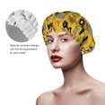 thumbnail image 4 of Kdxio Modern Truck Print Shower Cap for Women,Elastic and Reusable,Double Waterproof Layers Bathing Hat, 4 of 9