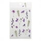 thumbnail image 5 of Injueey Pegatinas Retro elegantes de flores y plantas para proyectos de bricolaje, pegatinas transparentes de PET para álbum de recortes cartulina No.06, 5 of 6