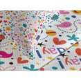 thumbnail image 4 of Ambesonne Cartoon Quilted Bedspread Set 3 Pcs, Hearts Musical Notes, King Size, Multicolor, 4 of 5