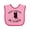 Pink and Fuchsia, variant on Inktastic New Cowgirl in Town Cow Girl Girls Baby Bib