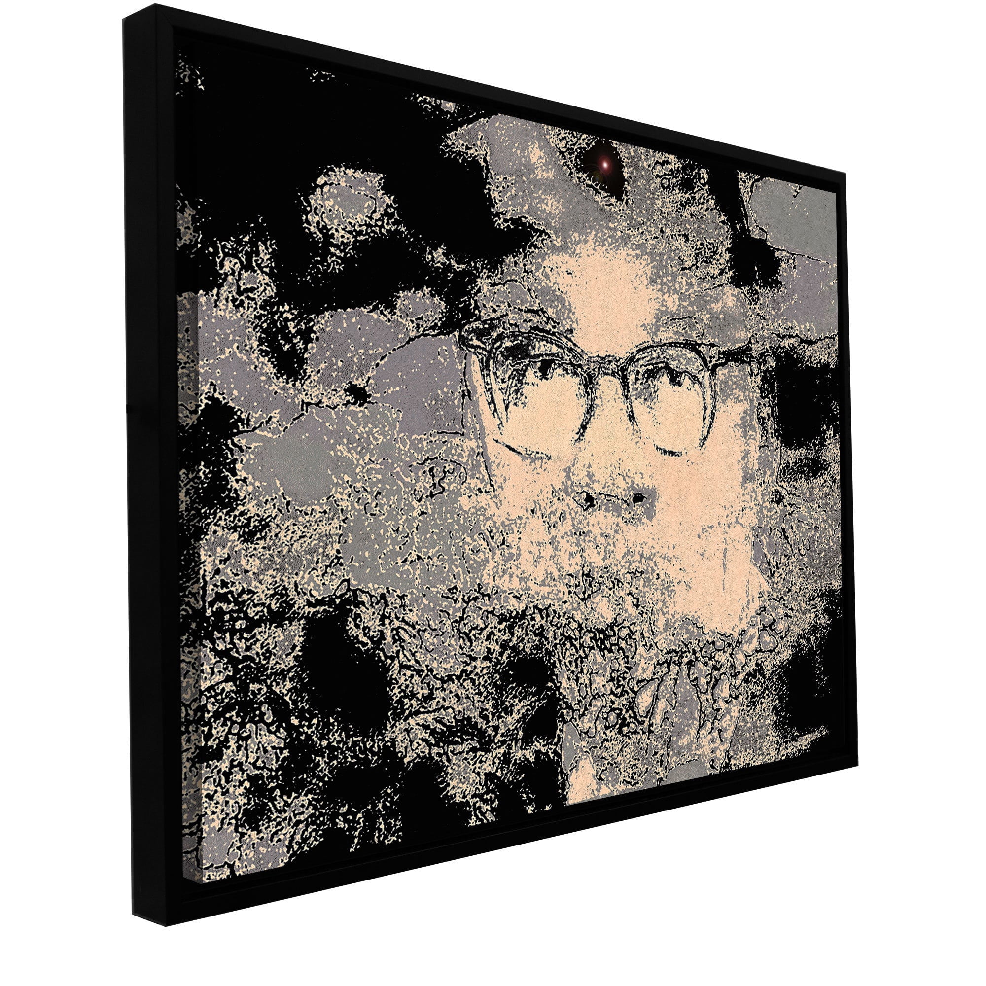 ArtWall Dean Uhlinger "Big Brother Is" Floater Framed Gallery-Wrapped Canvas
