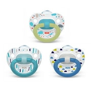 NUK Pacifier Value Pack, Color May Vary, 0-6 Months, 3-Pack