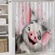 thumbnail image 5 of Juego de 4 cortinas de ducha Moana con alfombrillas antideslizantes, tapa de inodoro y alfombrilla de baño, cortina de ducha impermeable con decoración de dibujos animados para baño con 12 ganchos,, 5 of 8