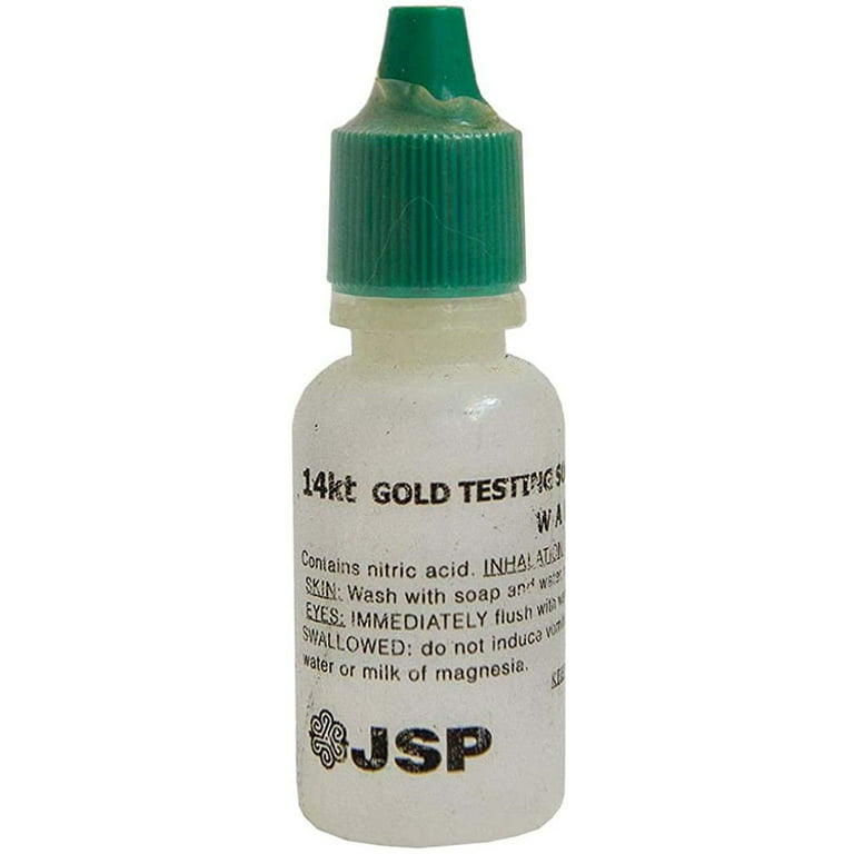 10 Bottles 14K Gold Metal Test Acid Karat Testing Liquid Solution Jewelry Tester, Women's, Size: One Size