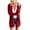Red, variant on RQYYD Women's 2023 Long Sleeve Waffle Knit Cardigan Solid Loose Open Front Cozy Sweater Coat with Pockets