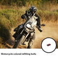 thumbnail image 4 of Kenally Juego de 10 piezas de pernos para motocicleta, aleación de aluminio, tornillos universales para motocicleta, tuercas, modificación del cuerpo, Vehículos, repuestos y accesorios Mis Rojo Kenally VI018597-02, 4 of 6