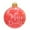 Red Christmas Letters, variant on HUISZJ 24 inch Giant Inflatable Christmas Ball, Yellow Snowflakes Pattern Xmas Plastic Ball, Christmas Tree Hanging Ornament for Party Home Decor