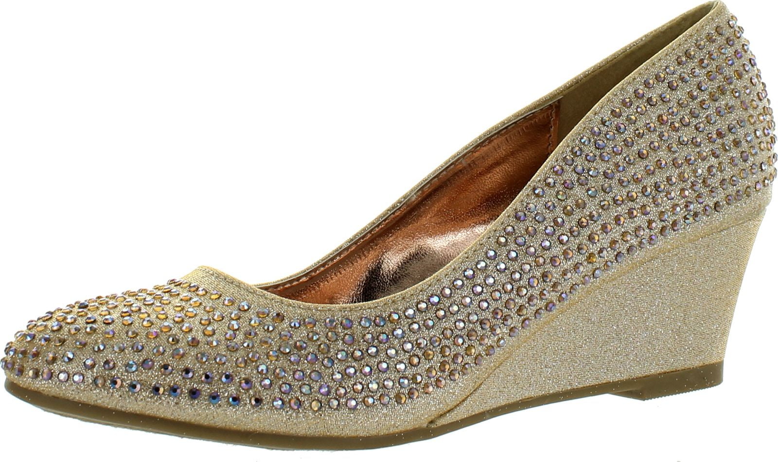 glitter slip on pumps