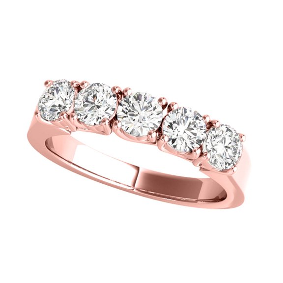 Aone 3 Carat Lab Grown White Diamond Wedding & Engagement Rose Gold 14K Ring for Women