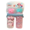 BABY STRAW CUPS 2 PACK - GIRLS - STRIPED - DISNEY MINNIE MOUSE - SIPPERS EARS