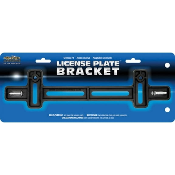 Cruiser Accessories 79050 Universal Black License Plate Bracket