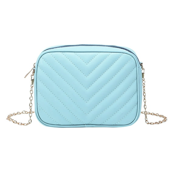 LONGshukeji Women Small Crossbody Bag PU Leather Quilted Shoulder Handbags Trendy Clutch Purses
