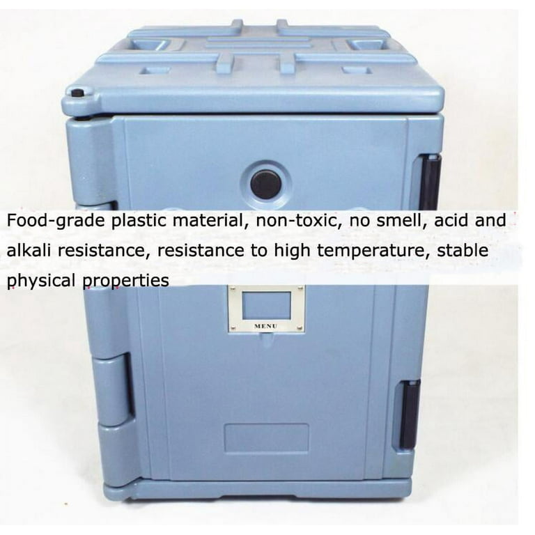INTBUYING Insulated Food Transport Carrier Expandable Catering Hot Cold  Dish Pan Containers Plates not included 