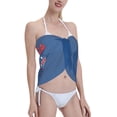 thumbnail image 4 of Bingfone Gnome 4th of July Women's Sarong Swimsuit Cover Ups Bathing Suit Coverups Chiffon Beach Wrap Skirts, 4 of 7