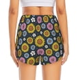 thumbnail image 4 of Haiem Colorful Sunflowers Women's 2 in 1 Running Shorts - Lightweight Athletic Workout Gym Yoga Breathable Sports Shorts Liner with Phone Pockets-, 4 of 9
