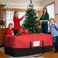 thumbnail image 4 of Bolsa De Almacenamiento Para Árbol De Navidad, Se Adapta A Árboles Artificiales De Hasta 8 Pies De Altura, Material Oxford 600D, Bolsa De Almacenamiento Resistente A La Humedad Con Asas Reforzadas Dur, 4 of 5