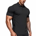 thumbnail image 6 of Avirosel Men's Casual Breathable Mesh Lapel Short Sleeve Tactical Polo Shirt for Outdoor Golf Sports Black, 6 of 9