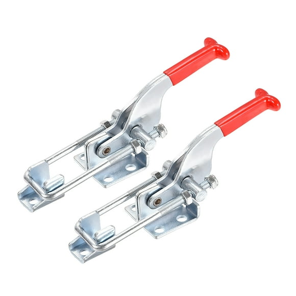 Unique Bargains 771 lbs Adjustable Latch Galvanized Iron U Bolt Quick Release Toggle Clamp, 2 Pcs