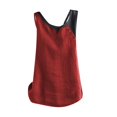 thumbnail image 2 of frariair Women's Loose Fit Spliced Color Top Featuring Tummy Control And Round Neckline Perfect For Everyday Casual Wear And Effortless Chic Red, 2 of 4