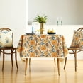 thumbnail image 3 of Mantel ISAENNE Designer Bohemian Floral 140x140 cm de lino, 3 of 7