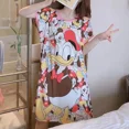 thumbnail image 3 of Vestido de dormir de talla grande para mujer, ropa holgada para el hogar, ropa de dormir de talla grande, camisón de maternidad de estilo coreano, pijama cómodo, 3 of 5