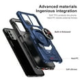thumbnail image 4 of Compatible for Nokia C300 Case / Nokia G100 Case w/Tempered Glass Screen Protector [Military Grade] Ring Car Mount Kickstand Shockproof Hard Phone Case - Blue, 4 of 7